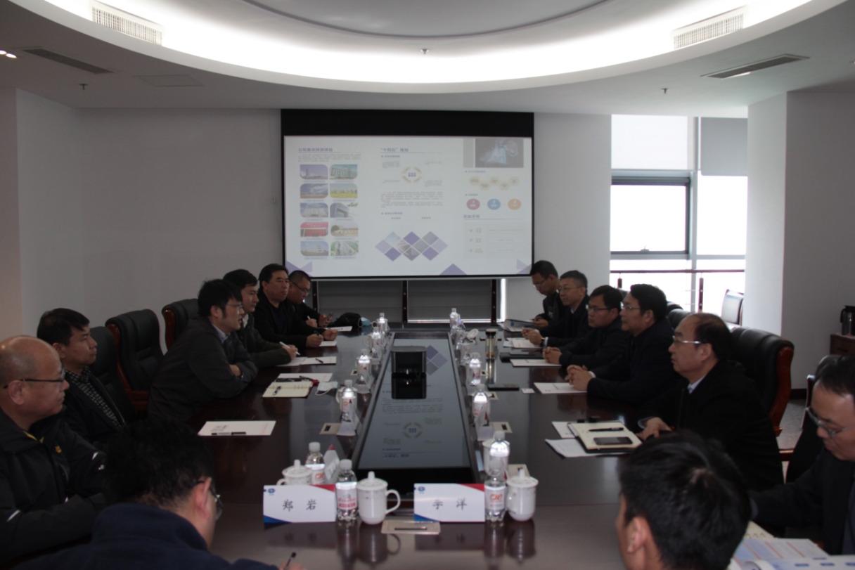 集团与中国水电建设集团新能源开发有限责任公司开展交流洽谈